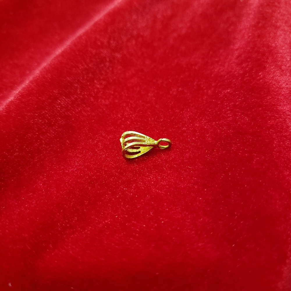 14k Solid Gold Pendant (Pendant Bail) - Picture 4 of 6